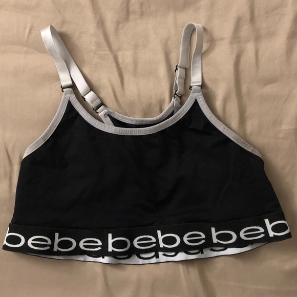bebe Other - Black and Gray Bebe Sports Bra with Gray Letters
